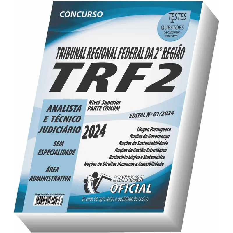 Apostila Trf 2 - Área Administrativa - Sem Especialidade