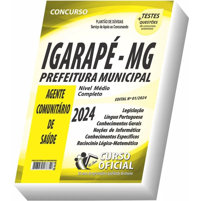 Apostila Igarapé - Mg - Agente Comunitário De Saúde
