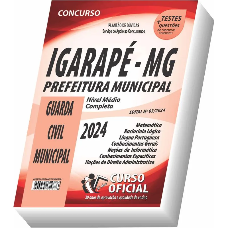 Apostila Prefeitura De Igarapé - Mg - Guarda Civil Municipal