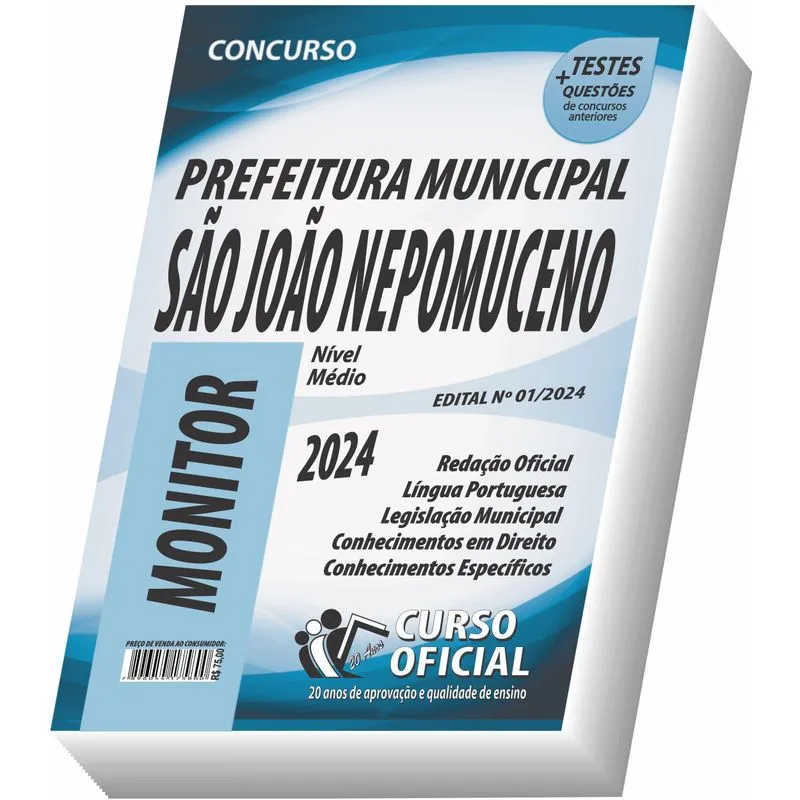 Apostila Prefeitura De São João Nepomuceno - Monitor