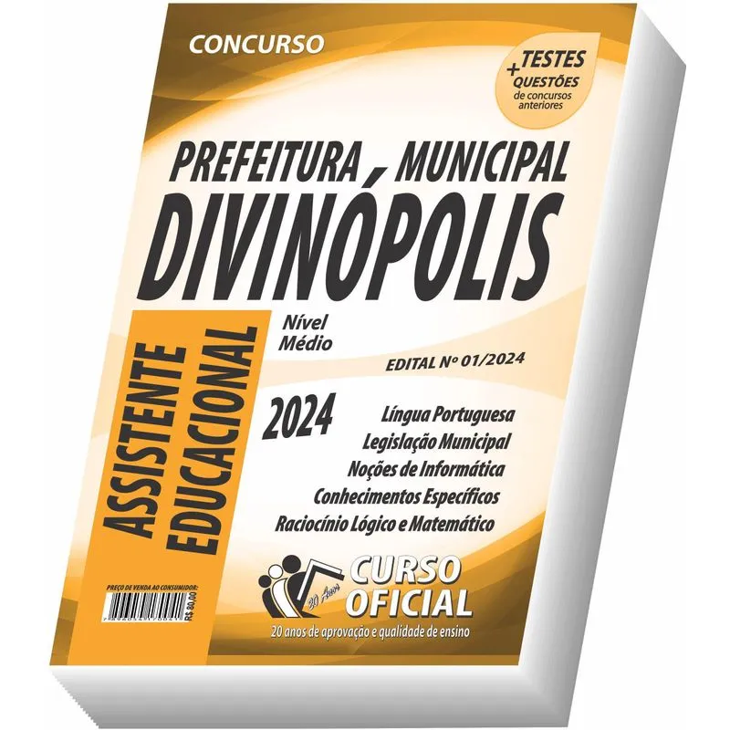 Apostila Prefeitura De Divinópolis Mg Assistente Educacional