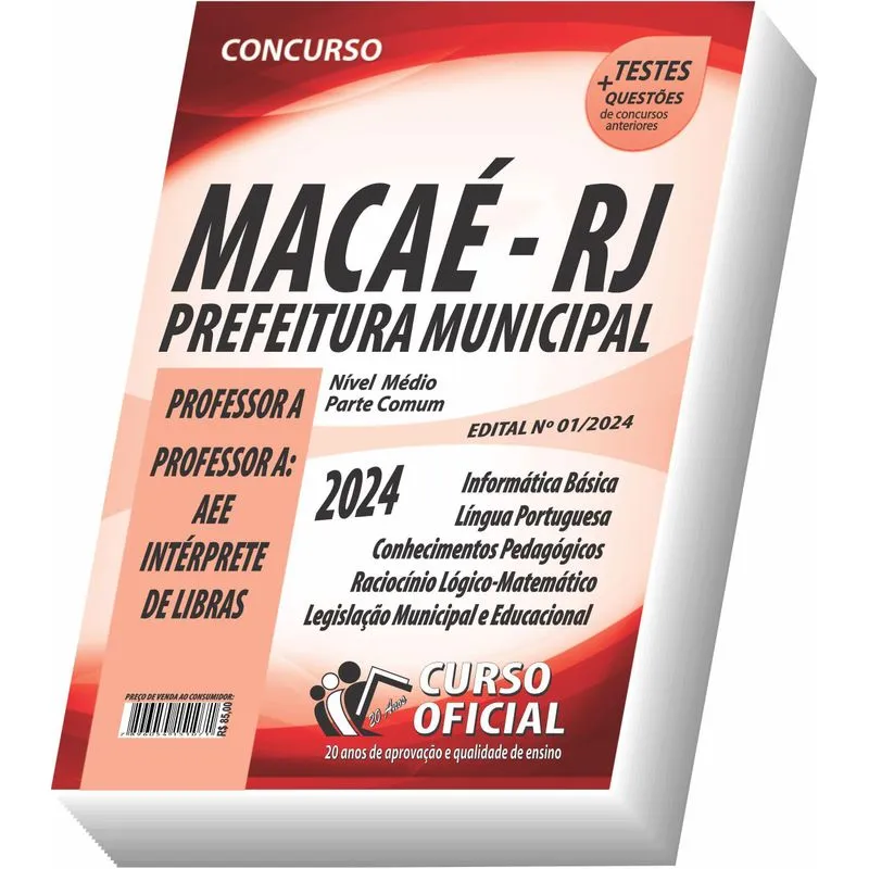 Apostila Macaé - Rj - Professor A - Parte Comum Aos Cargos