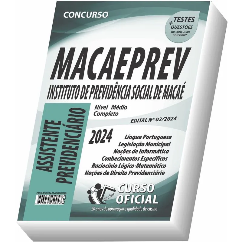 Apostila Macaeprev - Assistente Previdenciário