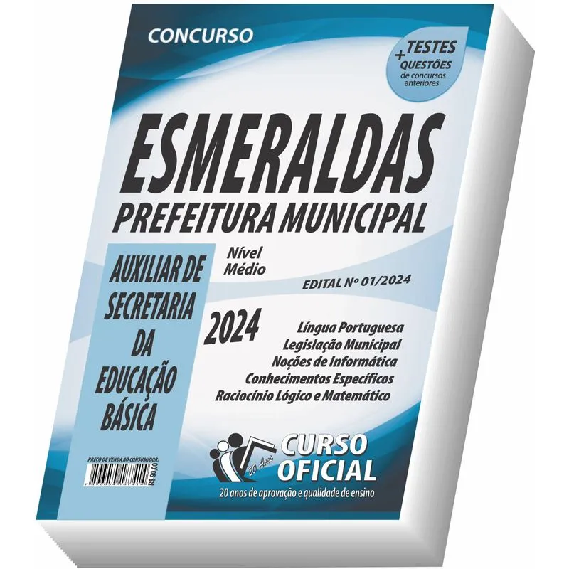 Apostila Esmeraldas - Mg - Auxiliar De Secretaria