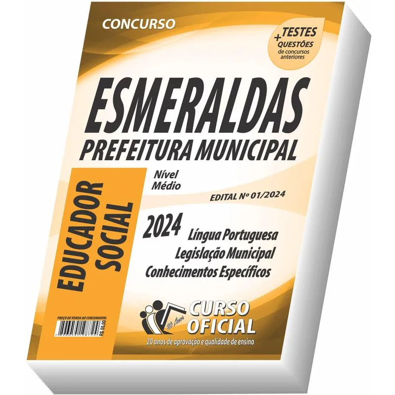 Apostila Prefeitura De Esmeraldas - Mg - Educador Social