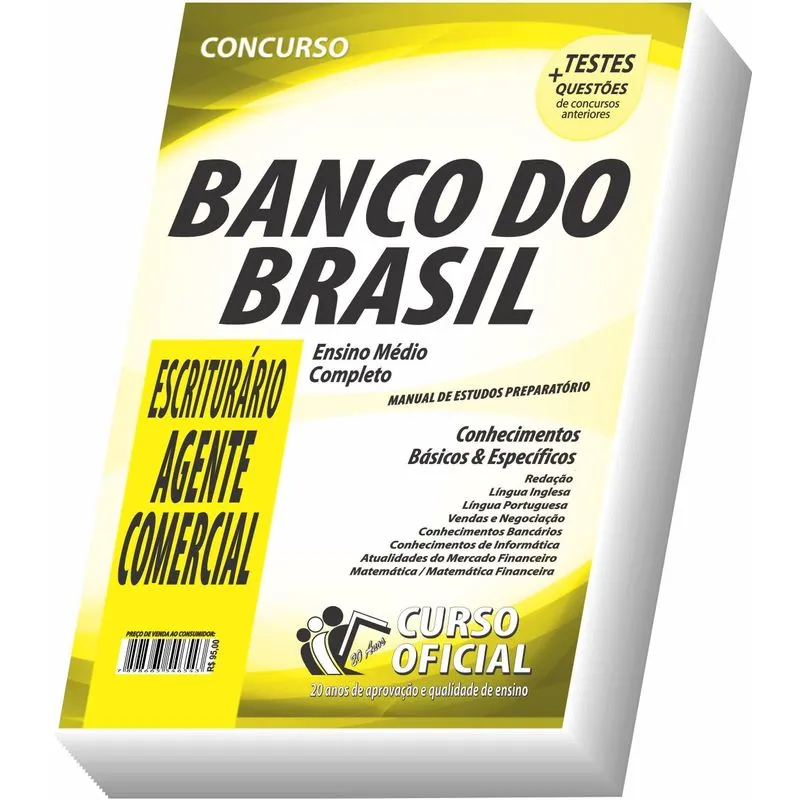 Apostila Bb Banco Do Brasil Escriturário - Agente Comercial