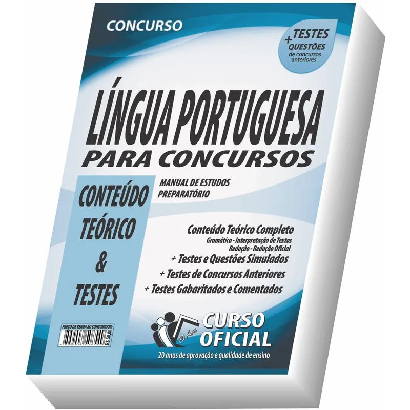 Apostila Língua Portuguesa Para Concursos - Teoria E Testes