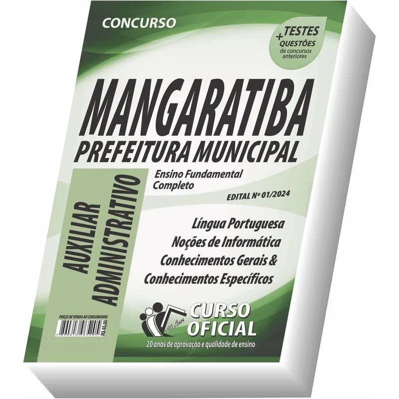 Apostila Mangaratiba - Rj - Auxiliar Administrativo