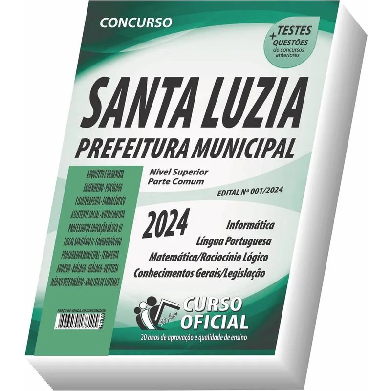 Apostila Santa Luzia - Mg - Nível Superior - Parte Comum