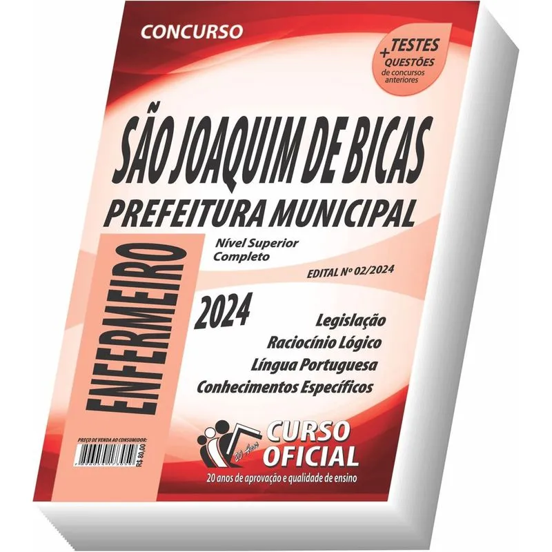 Apostila Prefeitura De São Joaquim De Bicas Mg - Enfermeiro