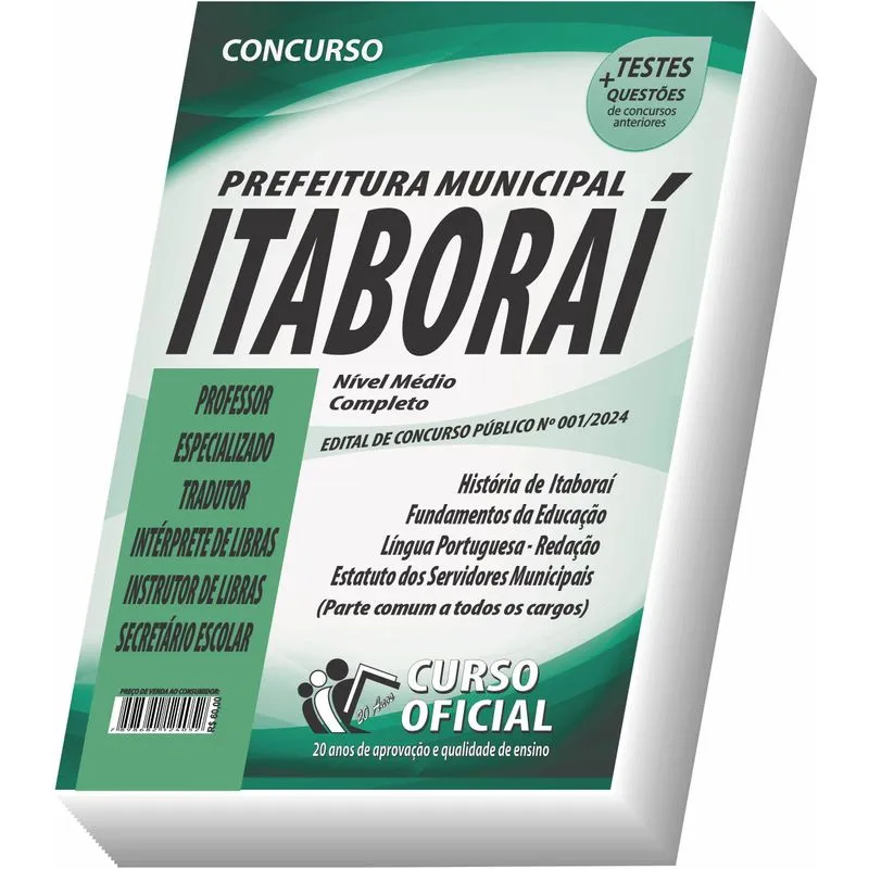 Apostila Prefeitura De Itaboraí Rj Nível Médio - Parte Comum
