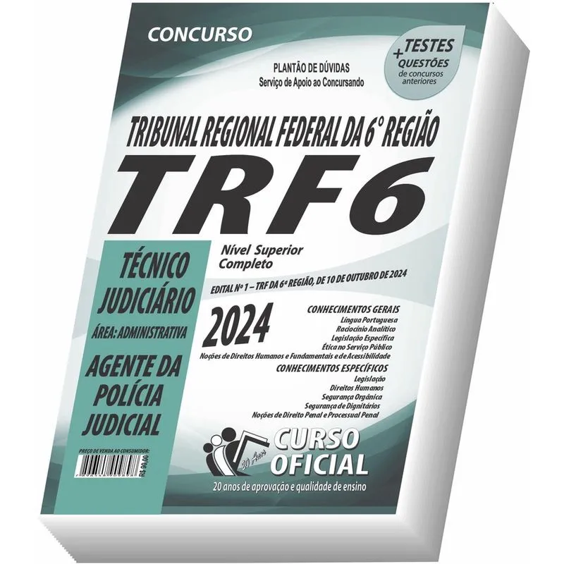 Apostila Trf 6 Técnico - Administrativa - Agente Da Polícia