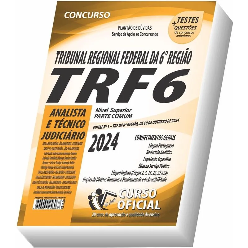 Apostila Trf 6 - Técnico E Analista Judiciário - Parte Comum