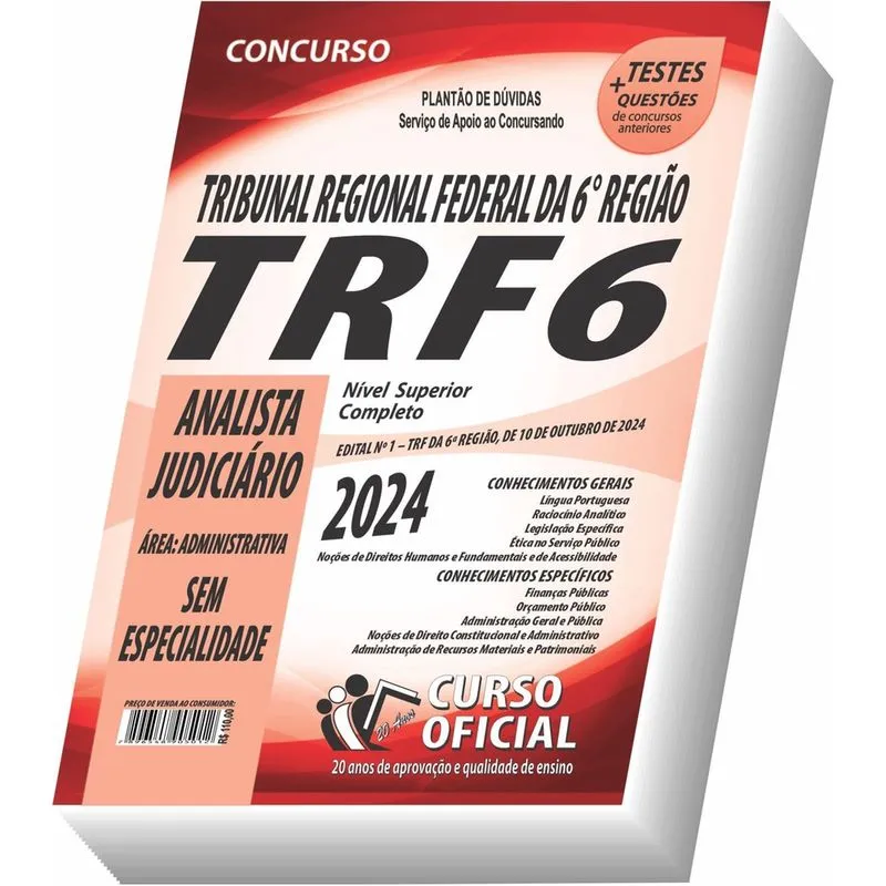 Apostila Trf 6 - Analista Judiciário - Sem Especialidade