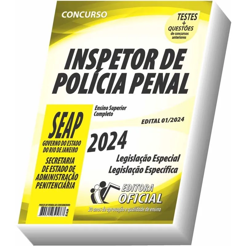 Apostila Seap Rj Inspetor - Legislação Especial E Específica