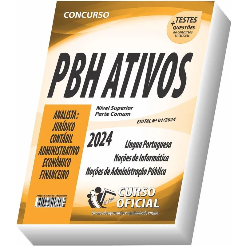 Apostila Pbh Ativos - Analista - Parte Comum Aos Cargos