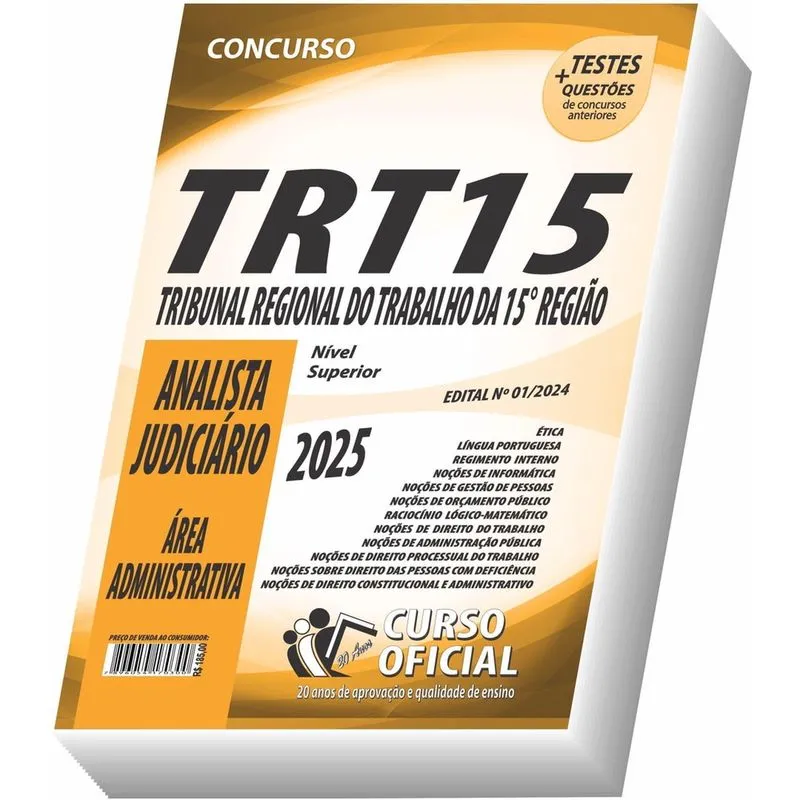 Apostila Trt 15 - Analista Judiciário - Área Administrativa