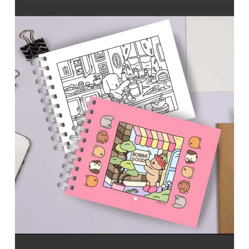 Livro De Colorir Bobbie Goods Rosa 50 Paginas 180g