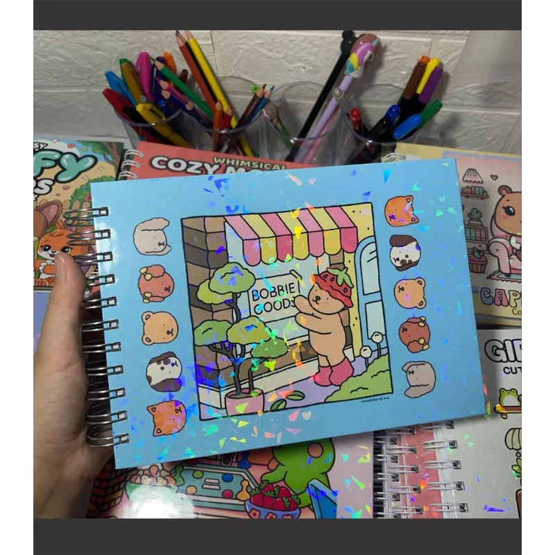 Livro De Colorir Bobbie Goods Azul 50 Paginas 180g