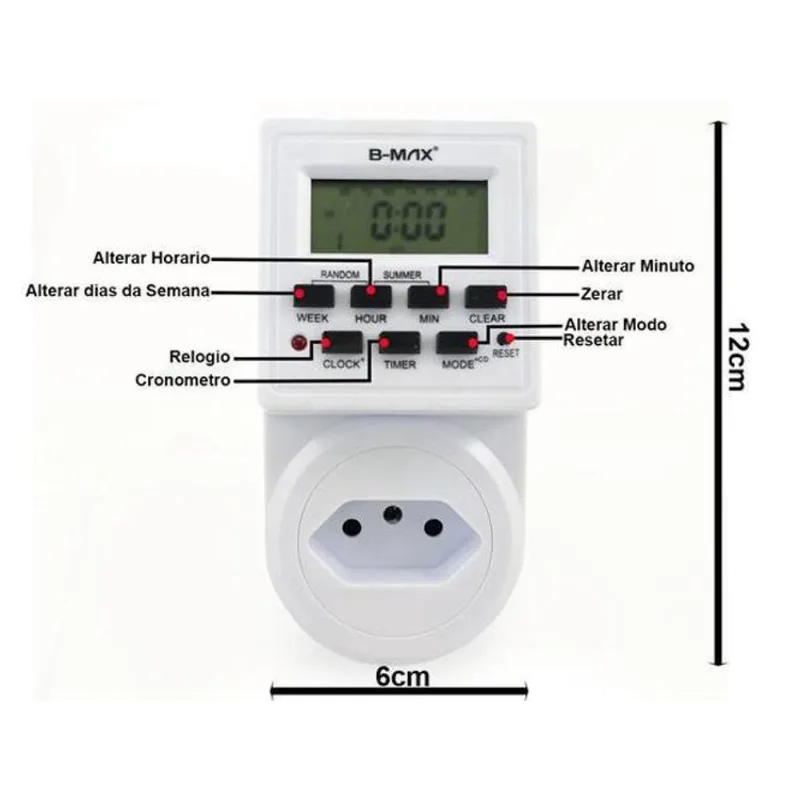 Timer Temporizador Digital Bivolt