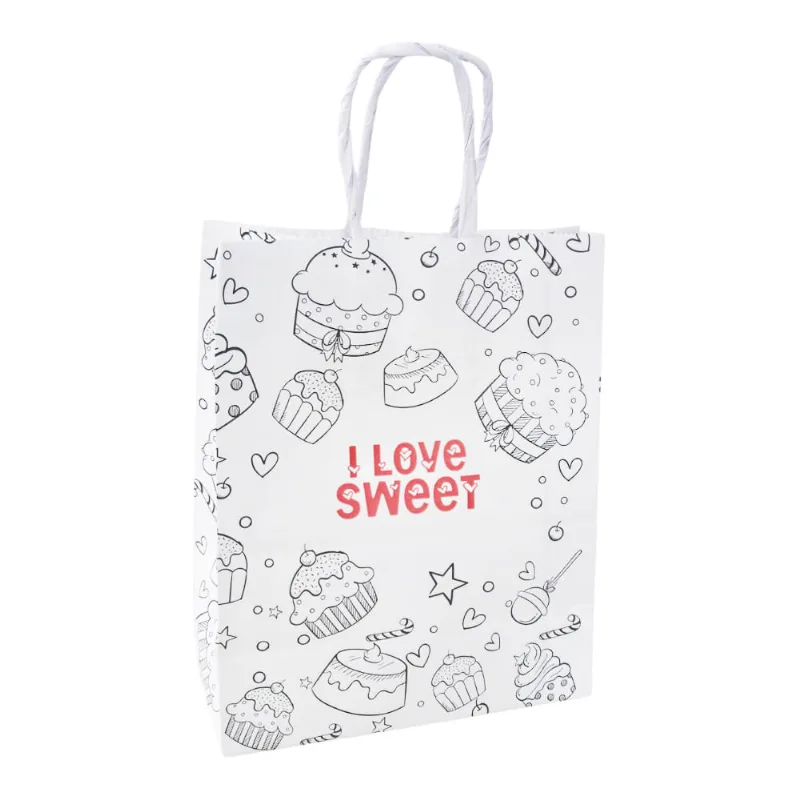 Sacola Papel 16,4x21 com Alça I Love Sweet RV1145 Scrity - 10UN