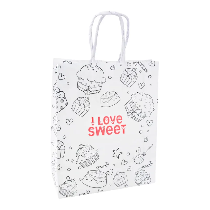 Sacola Papel 22,5x31,5 com Alça I Love Sweet RV1148 Scrity - 10UN