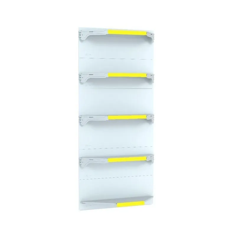 Kit 5 Bandejas Para Gondola Canto 170 Fit 40/60 Branco Pe Am