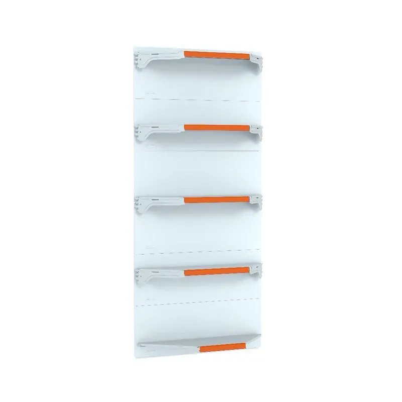 Kit 5 Bandejas Para Gondola Canto 202 Fit 40/60 Branco Pe Lj