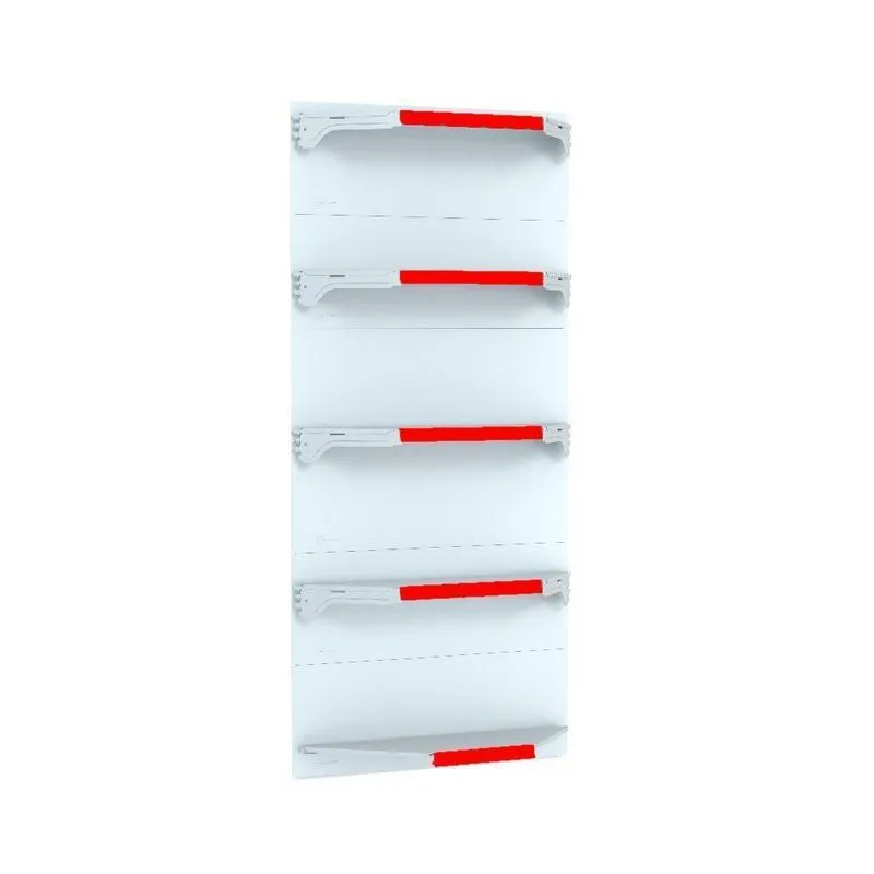 Kit 5 Bandejas Para Gondola Canto 202 Fit 40/60 Branco Pe Vm