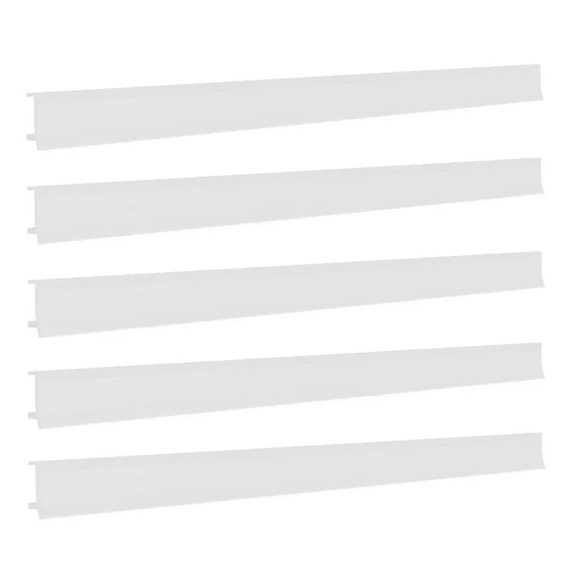 Porta Etiqueta Bandeja Gondola Fit 90 Cm Branco Kit Com 10
