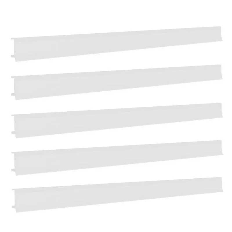 Porta Etiqueta Bandeja Gondola Fit 90 Cm Branco Kit Com 15