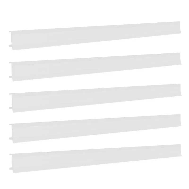 Porta Etiqueta Bandeja Gondola Fit 90 Cm Branco Kit Com 50
