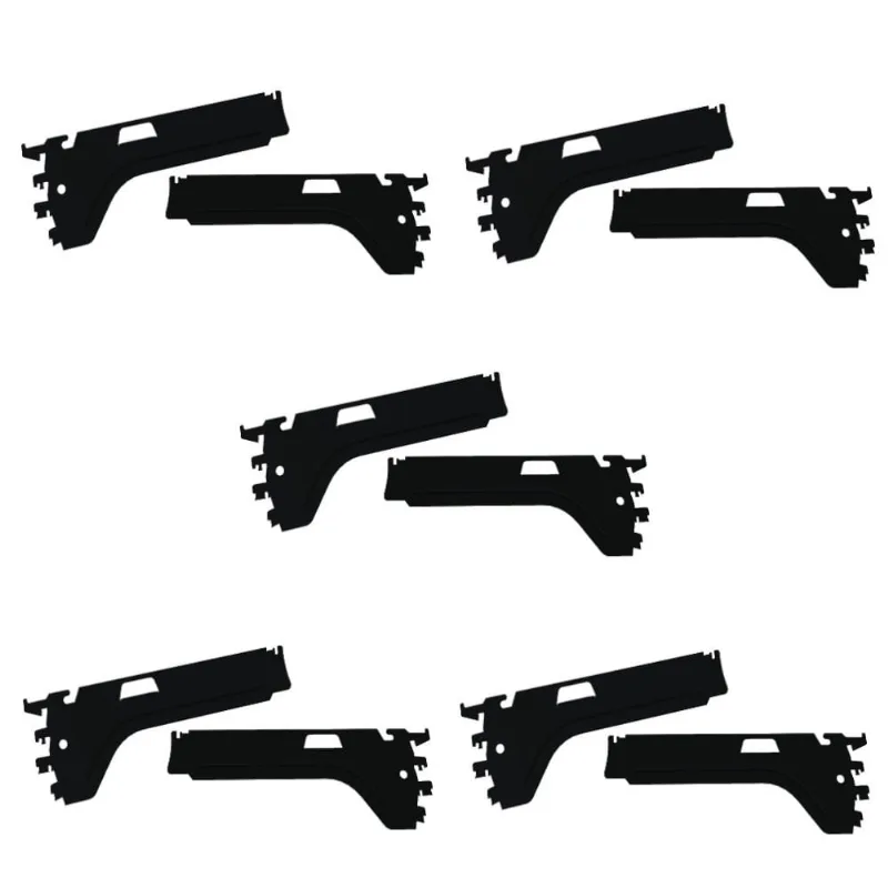 Suporte Bandeja fit slg 0,30 Preto CH16 kit 5 Pares