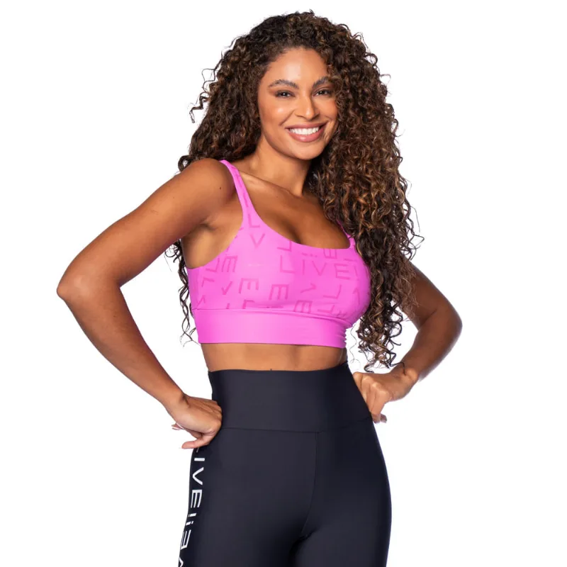 Top Feminino Live Icon Neo Hydefit Rosa Punchy - G