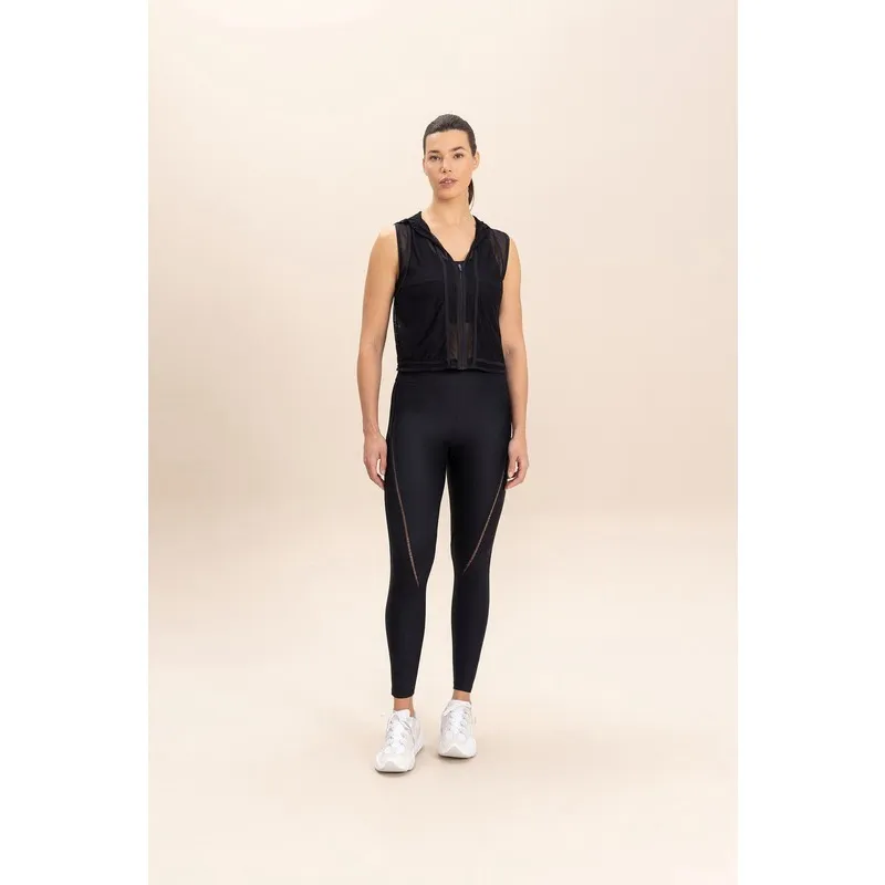 Colete Live Filete Bio Mesh Feminino Noir Black
