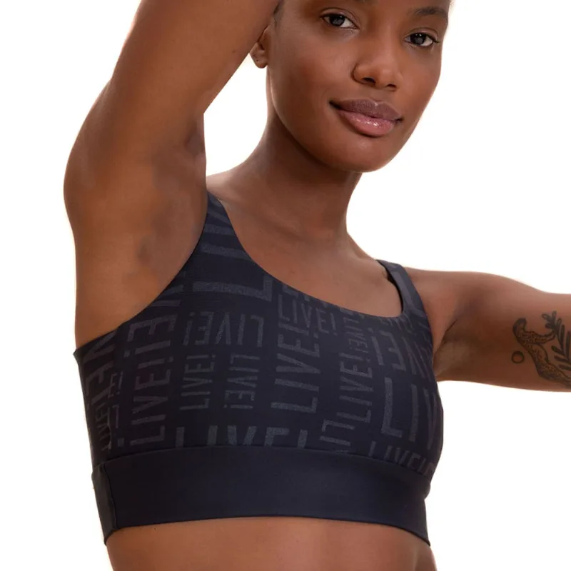 Top Esportivo Feminino Live Preto - M