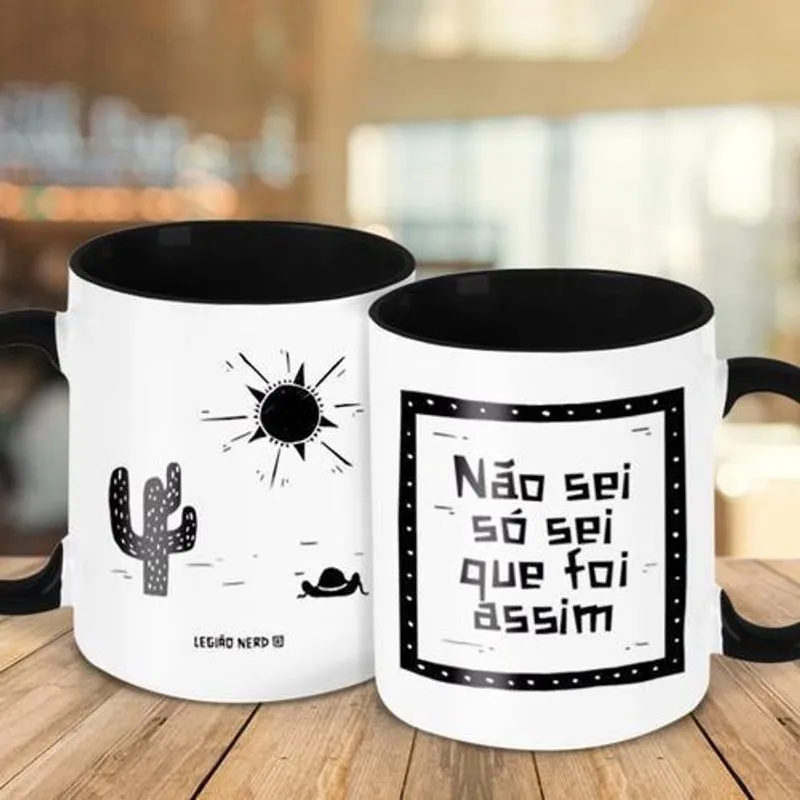 Caneca Decorativa Divertida - Não Sei Só Sei Que Foi Assim