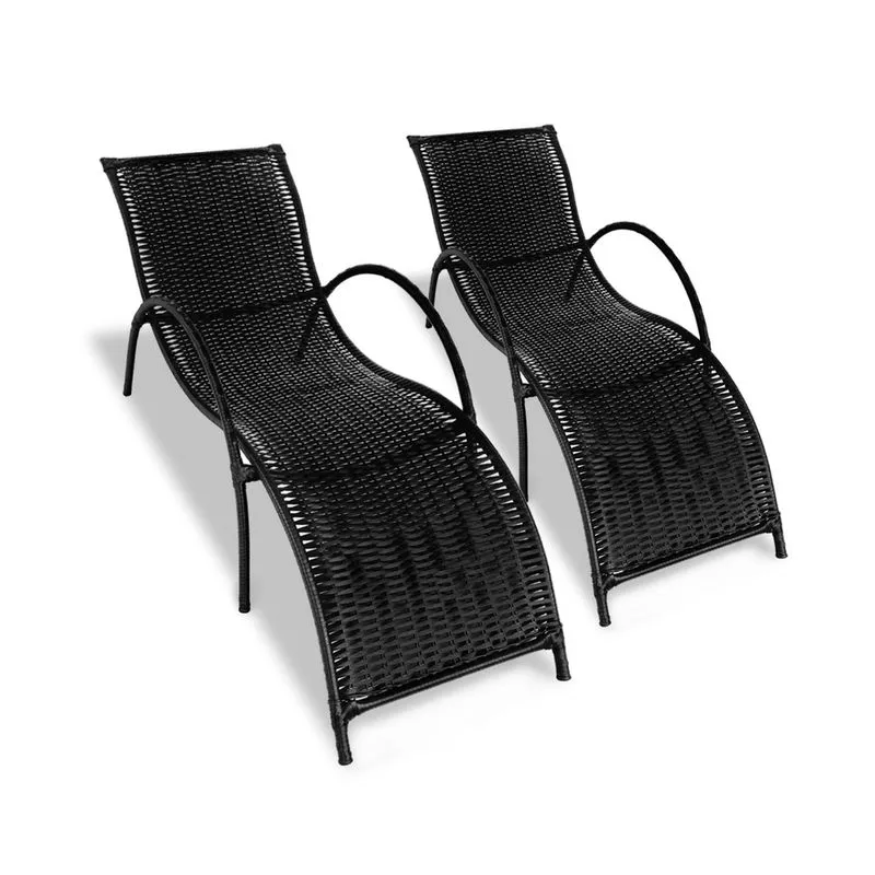 Kit 2 Espreguiçadeiras Piscina Fibra Sintética Copacabana