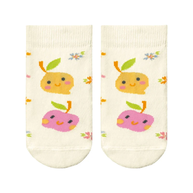 Meia Bebê Estampada Divertida Leke - Feminina 15-18 / Menina / Marfim