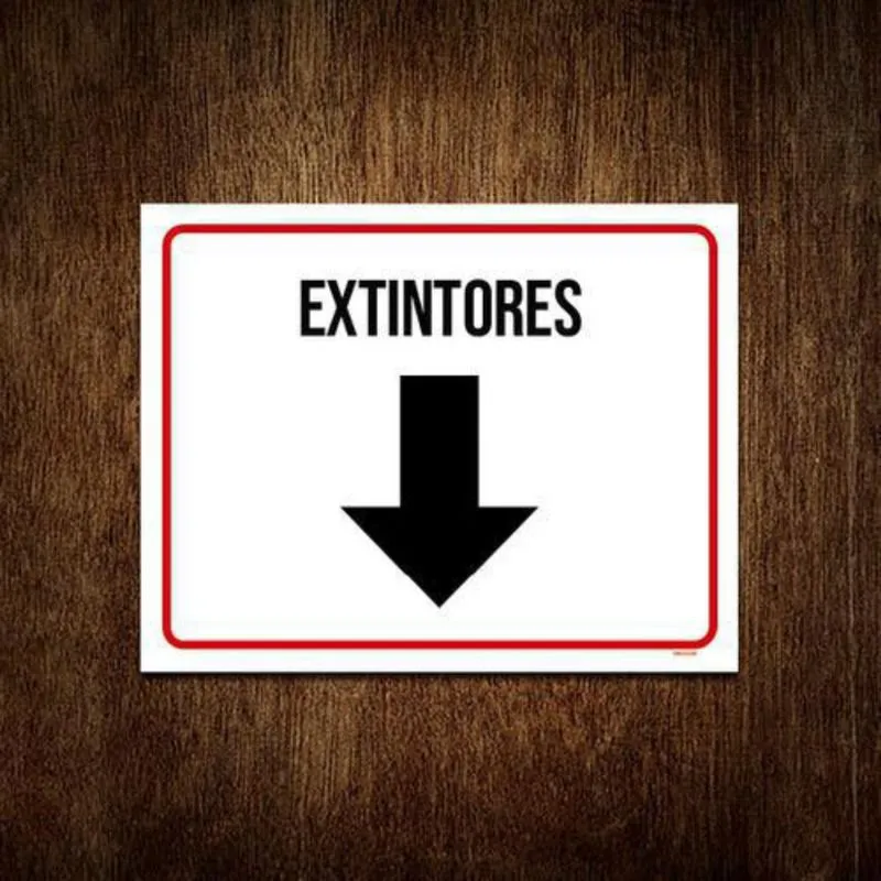 Placa Sinalização - Identificação Extintores 36X46