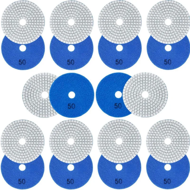 10 X Lixas Discos Grão Liso 4 Pol.100Mm Diamantada Granito