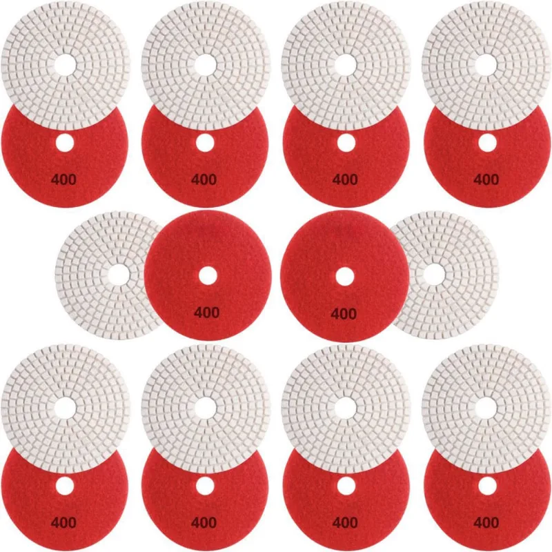 10 X Lixas Discos Grão Liso 4 Pol.100Mm Diamantada Granito