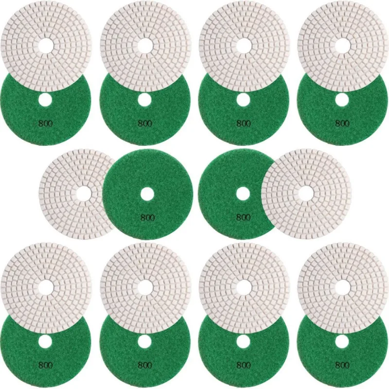 10 X Lixas Discos Grão Liso 4 Pol.100Mm Diamantada Granito
