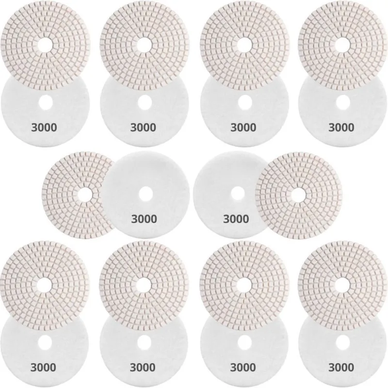 10 X Lixas Discos Grão Liso 4 Pol.100Mm Diamantada Granito