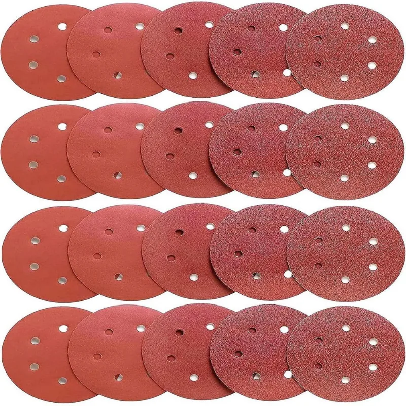 30 X Lixas Disco Grão 9 Polegadas 225Mm 6 Furos Lixadeira