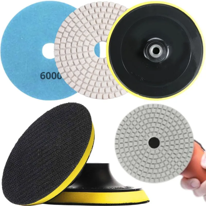 1 X Lixa 4 Pol. 100Mm Diamantada + 1 Disco Prato Suporte