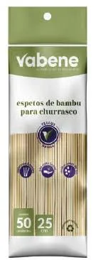 ESPETO CHURRASCO MD 25CM PC 50UN VABENE
