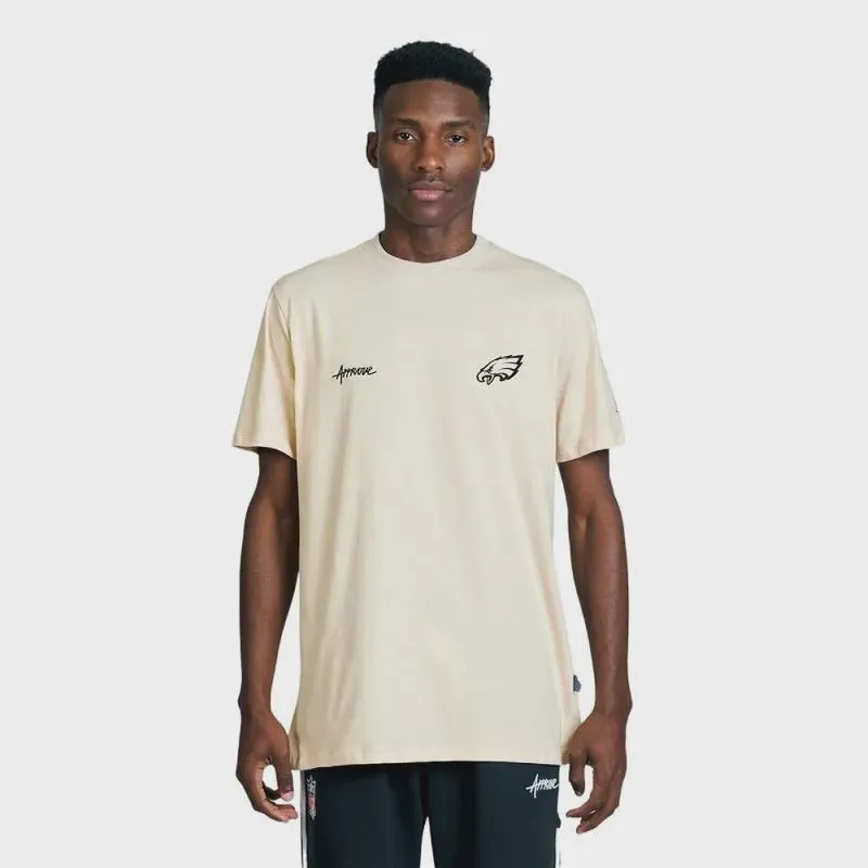 Camiseta Bold Approve X nfl Basic Eagles - Bege