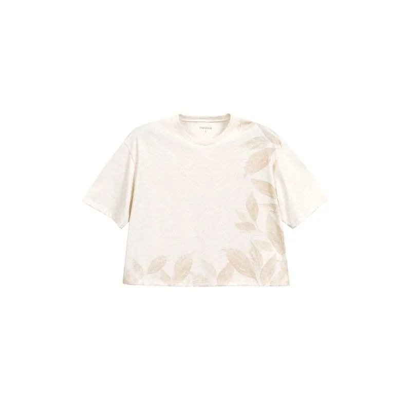 Blusa Manga Curta Feminina Malha Marialicia