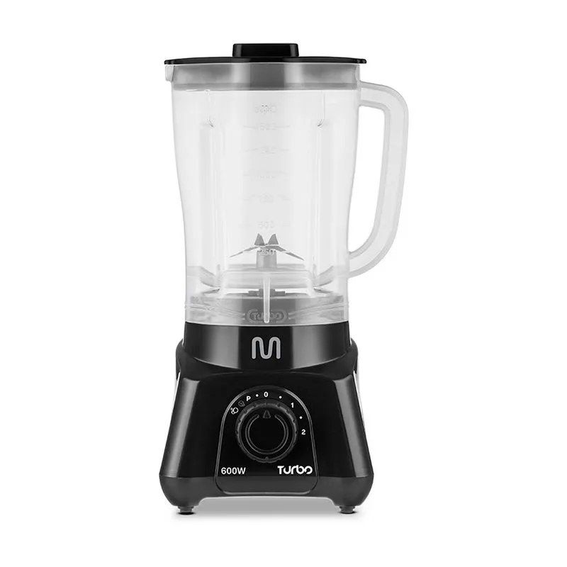 Liquidificador Turbo Preto 2,1L 2 Velocidades 600W 127V Multi Home - LQ601